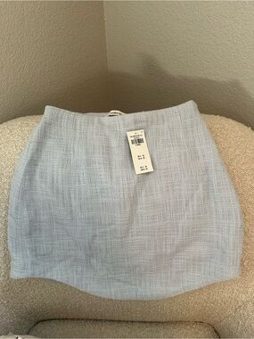 NWT ABERCROMBIE - Light Blue Plaid Skirt, XS